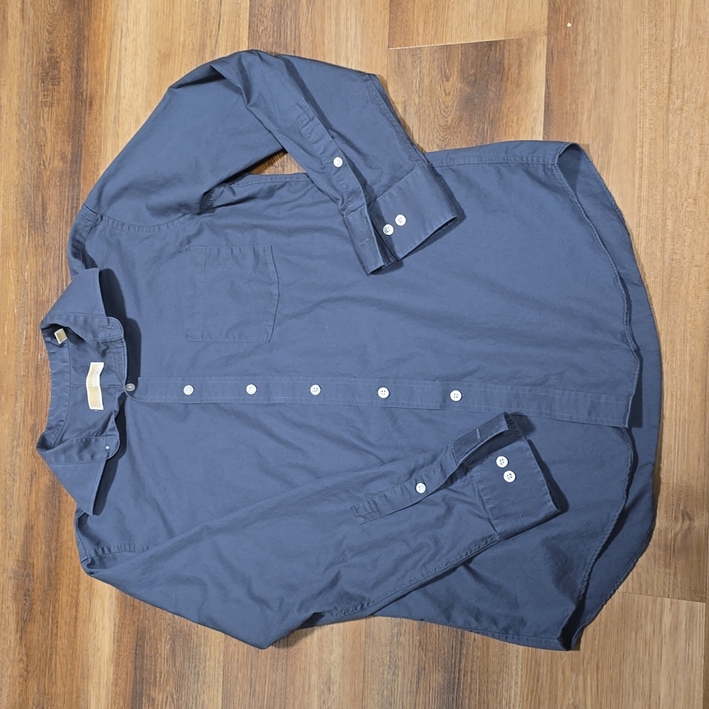 Michael Kors grey button down shirt